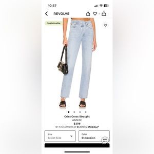 Agolde Criss Cross Jean